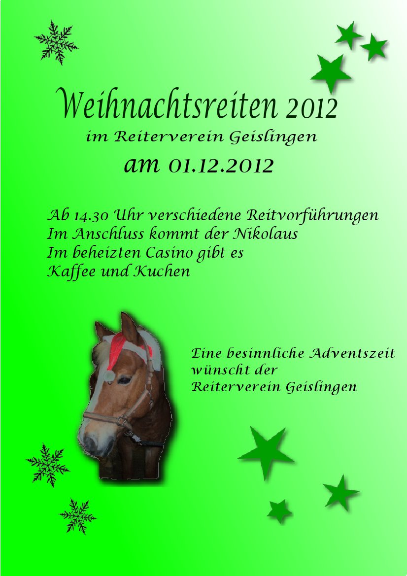 Weihnatsreiten